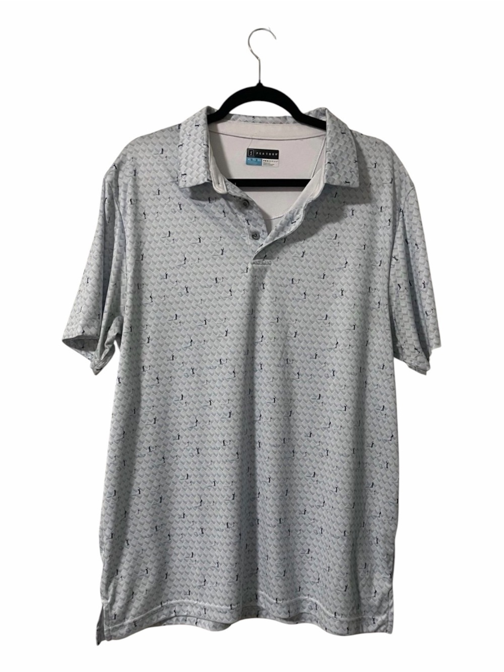 Golfers All Over Print PGA Tour Performance Golf Polo Men’s Size XL Preppy